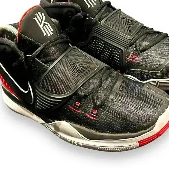 Nike Kyrie 6 "Bred" Basketball Shoes Multicolor Unisex Size 6Y - Picture 2 of 8